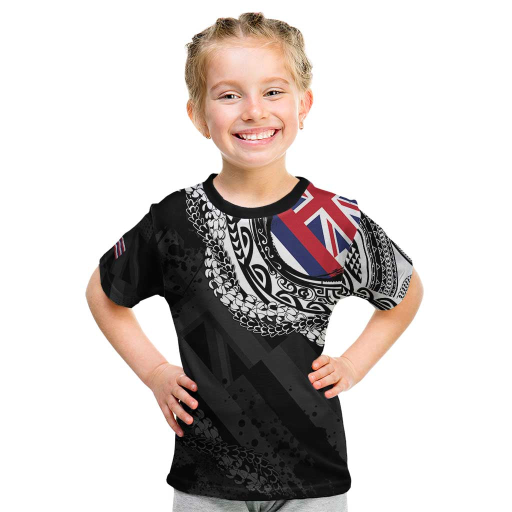 Hawaii Flag Day Kid T Shirt Hawaiian Maile Lei