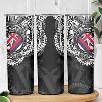 Hawaii Flag Day Skinny Tumbler Hawaiian Maile Lei LT05 - Polynesian Pride