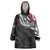 Hawaii Flag Day Wearable Blanket Hoodie Hawaiian Maile Lei