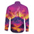 Hawaii Kilauea Volcano Family Matching Off The Shoulder Long Sleeve Dress and Hawaiian Shirt There Is Pele Goddess Of The Volcano - Polynesian Pride