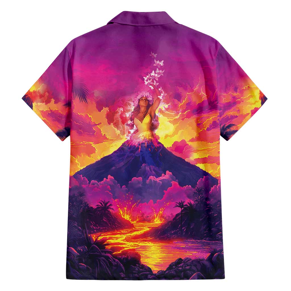 Hawaii Kilauea Volcano Family Matching Puletasi and Hawaiian Shirt There Is Pele Goddess Of The Volcano LT05 - Polynesian Pride
