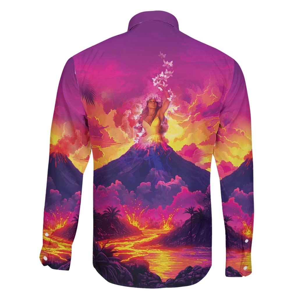 Hawaii Kilauea Volcano Family Matching Tank Maxi Dress and Hawaiian Shirt There Is Pele Goddess Of The Volcano LT05 - Polynesian Pride