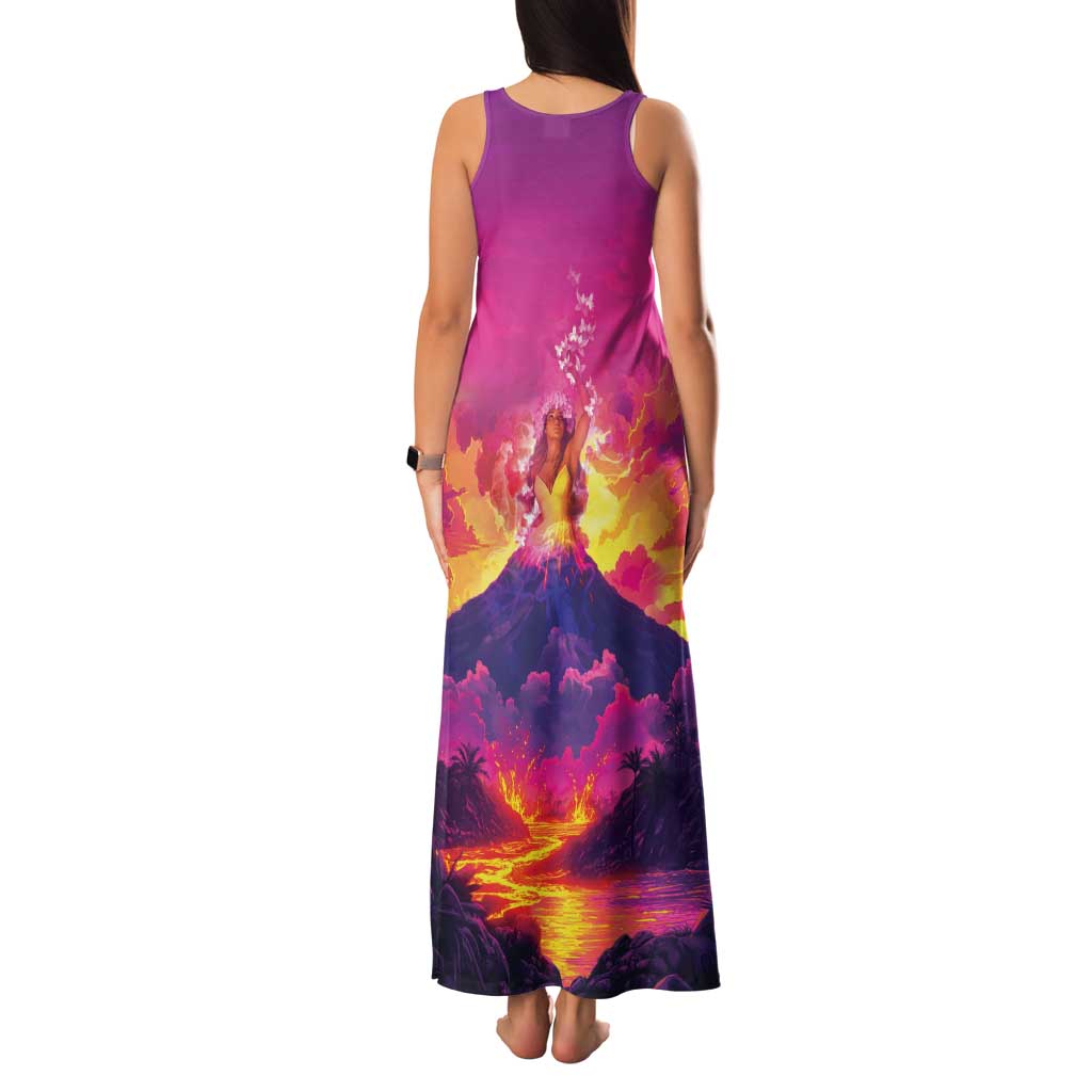 Hawaii Kilauea Volcano Family Matching Tank Maxi Dress and Hawaiian Shirt There Is Pele Goddess Of The Volcano LT05 - Polynesian Pride