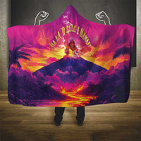 Hawaii Kilauea Volcano Hooded Blanket There Is Pele Goddess Of The Volcano LT05 - Polynesian Pride