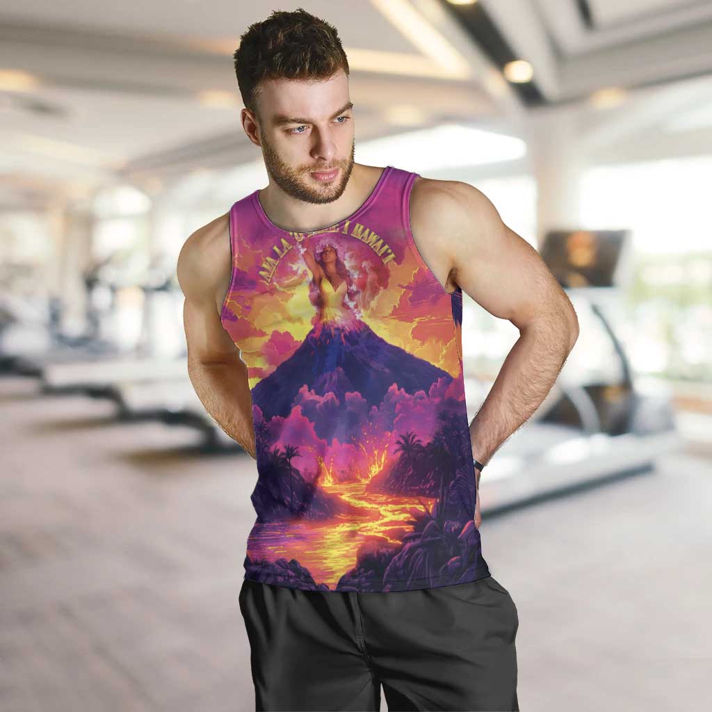 Hawaii Kilauea Volcano Men Tank Top There Is Pele Goddess Of The Volcano - Polynesian Pride