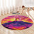 Hawaii Kilauea Volcano Round Carpet There Is Pele Goddess Of The Volcano - Polynesian Pride