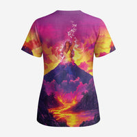 Hawaii Kilauea Volcano Scrub Top There Is Pele Goddess Of The Volcano - Polynesian Pride