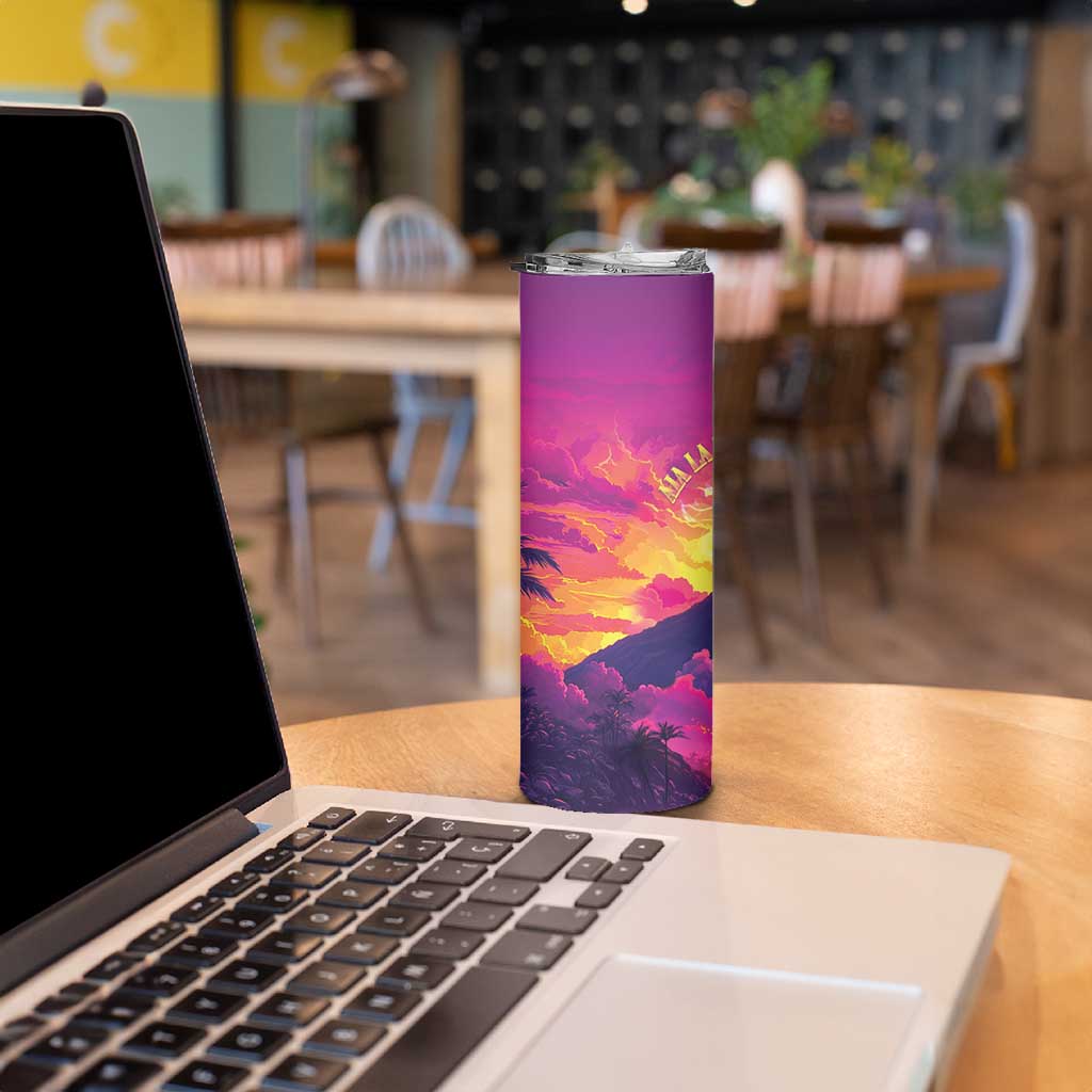 Hawaii Kilauea Volcano Skinny Tumbler There Is Pele Goddess Of The Volcano - Polynesian Pride