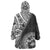 Hibiscus With Black Austronesian Tattoo Pattern Wearable Blanket Hoodie - Polynesian Pride
