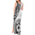 Hibiscus With White Austronesian Tattoo Pattern Tank Maxi Dress - Polynesian Pride