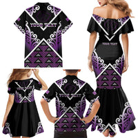 Personalised Aotearoa Moriori Family Matching Mermaid Dress and Hawaiian Shirt Maori Pattern New Zealand LT05 - Polynesian Pride
