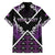 Personalised Aotearoa Moriori Family Matching Off The Shoulder Long Sleeve Dress and Hawaiian Shirt Maori Pattern New Zealand - Polynesian Pride