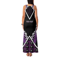 Personalised Aotearoa Moriori Family Matching Tank Maxi Dress and Hawaiian Shirt Maori Pattern New Zealand LT05 - Polynesian Pride