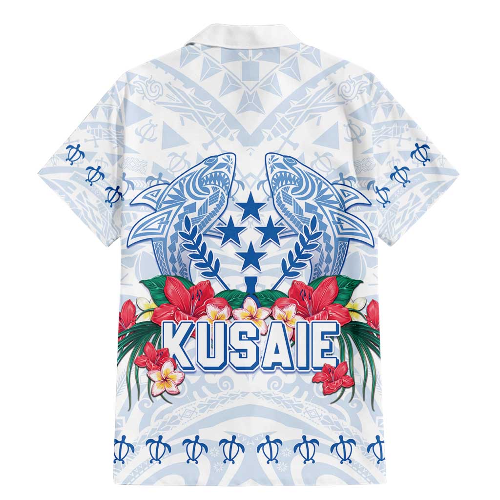 Happy Kosrae Liberation Day Family Matching Mermaid Dress and Hawaiian Shirt Polynesian Shark Turtle Motif LT05 - Polynesian Pride