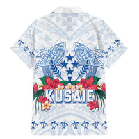 Happy Kosrae Liberation Day Family Matching Mermaid Dress and Hawaiian Shirt Polynesian Shark Turtle Motif LT05 - Polynesian Pride