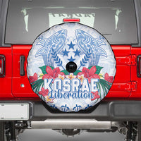 Happy Kosrae Liberation Day Spare Tire Cover Polynesian Shark Turtle Motif LT05 - Polynesian Pride