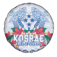 Happy Kosrae Liberation Day Spare Tire Cover Polynesian Shark Turtle Motif LT05 - Polynesian Pride