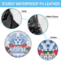 Happy Kosrae Liberation Day Spare Tire Cover Polynesian Shark Turtle Motif LT05 - Polynesian Pride