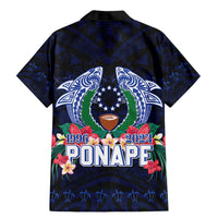 Happy Pohnpei Liberation Day Family Matching Mermaid Dress and Hawaiian Shirt Polynesian Shark Turtle Motif LT05 - Polynesian Pride