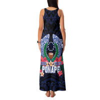 Happy Pohnpei Liberation Day Family Matching Tank Maxi Dress and Hawaiian Shirt Polynesian Shark Turtle Motif LT05 - Polynesian Pride