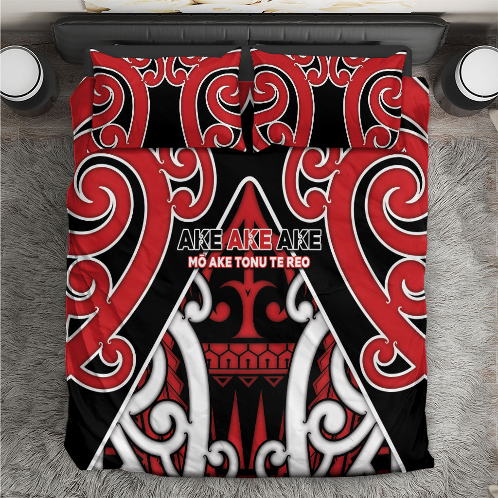 New Zealand Maori Language Week Bedding Set Mo Ake Tonu Te Reo LT05 Black - Polynesian Pride