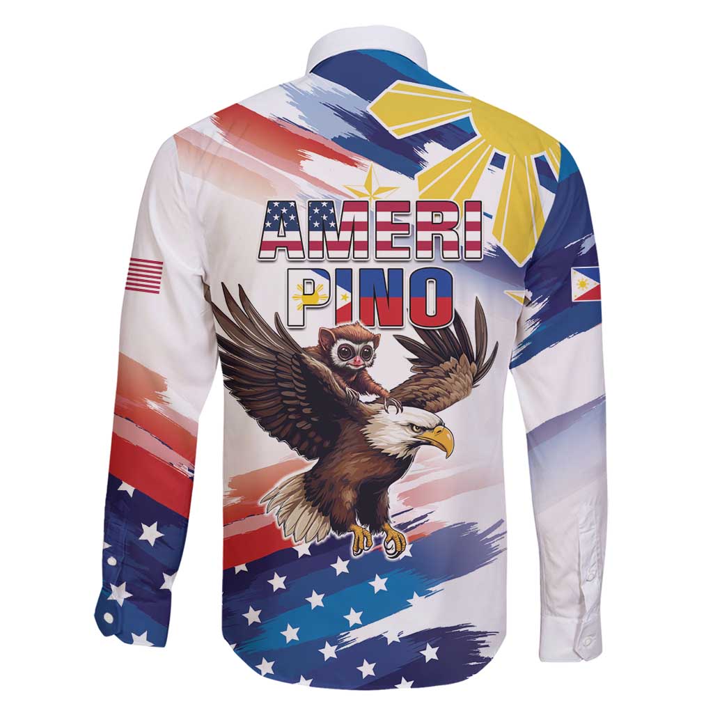 Filipino American History Month Family Matching Puletasi and Hawaiian Shirt Bald Eagle Tarsier Together LT05 - Polynesian Pride