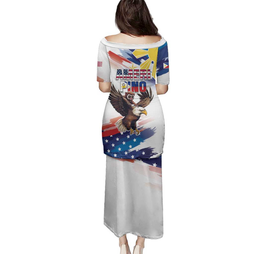Filipino American History Month Family Matching Puletasi and Hawaiian Shirt Bald Eagle Tarsier Together LT05 - Polynesian Pride