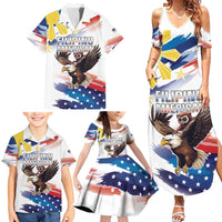 Filipino American History Month Family Matching Summer Maxi Dress and Hawaiian Shirt Bald Eagle Tarsier Together LT05 - Polynesian Pride