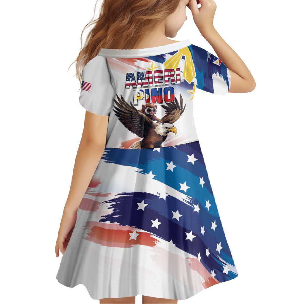 Filipino American History Month Family Matching Tank Maxi Dress and Hawaiian Shirt Bald Eagle Tarsier Together LT05 - Polynesian Pride