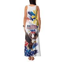 Filipino American History Month Family Matching Tank Maxi Dress and Hawaiian Shirt Bald Eagle Tarsier Together LT05 - Polynesian Pride