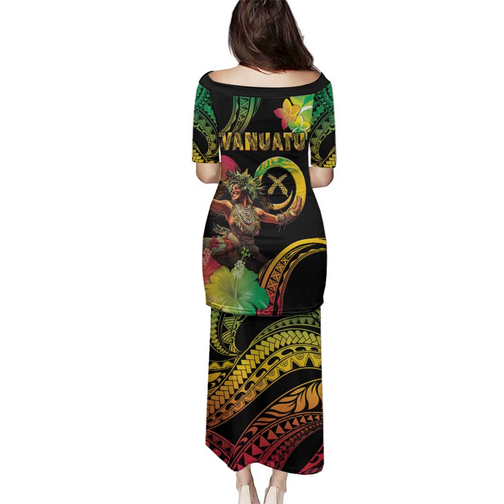 Halo Vanuatu Family Matching Puletasi and Hawaiian Shirt Beautiful Woman Dancing LT05 - Polynesian Pride
