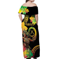 Halo Vanuatu Off Shoulder Maxi Dress Beautiful Woman Dancing