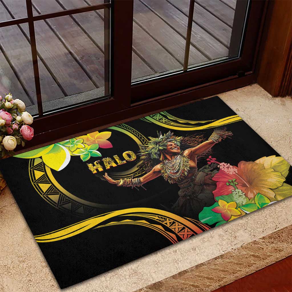 Halo Vanuatu Rubber Doormat Beautiful Woman Dancing