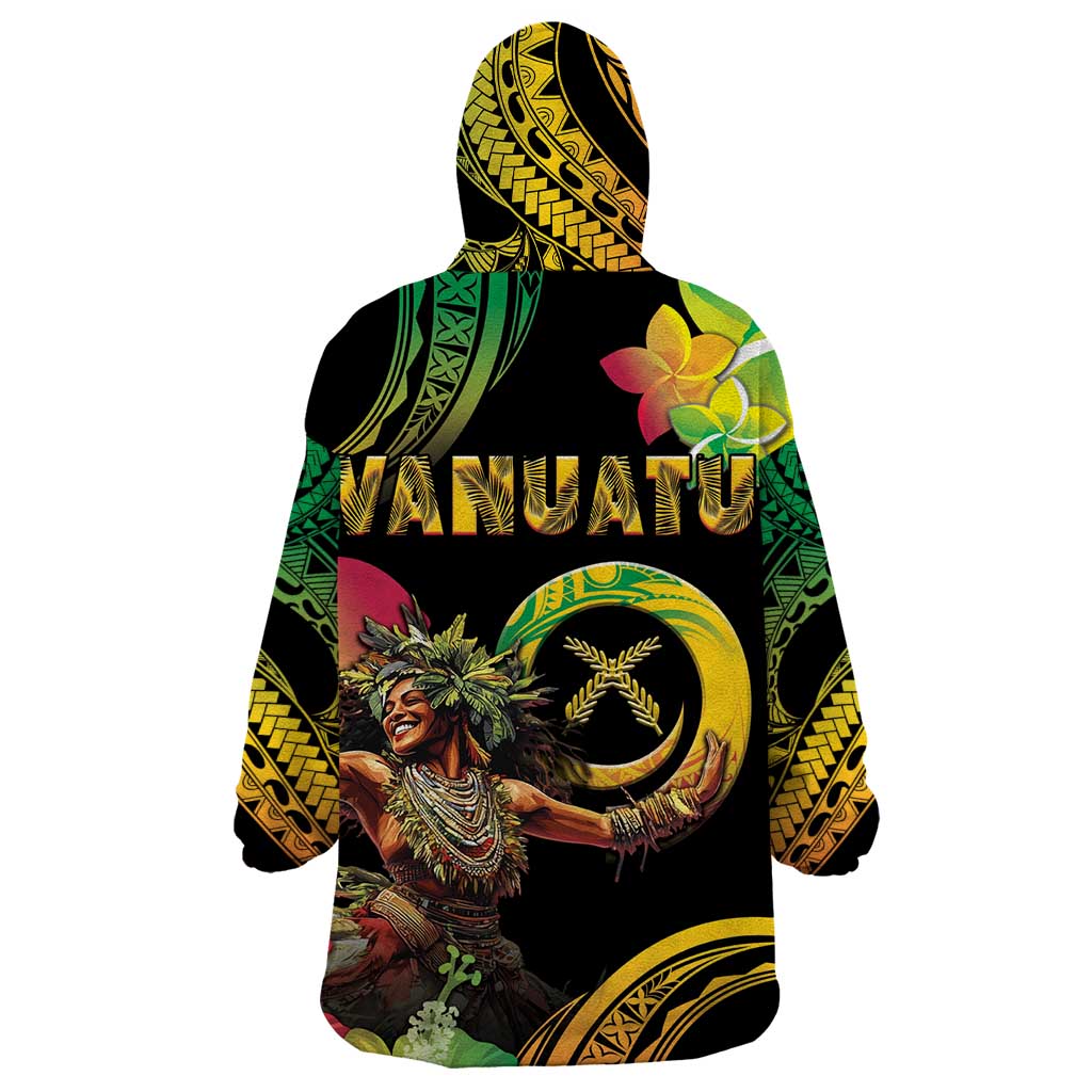 Halo Vanuatu Wearable Blanket Hoodie Beautiful Woman Dancing LT05 - Polynesian Pride