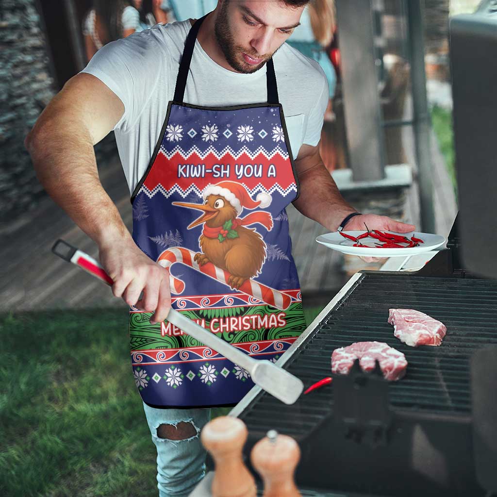 New Zealand Christmas Apron Kiwi-sh You A Merry Christmas - Polynesian Pride