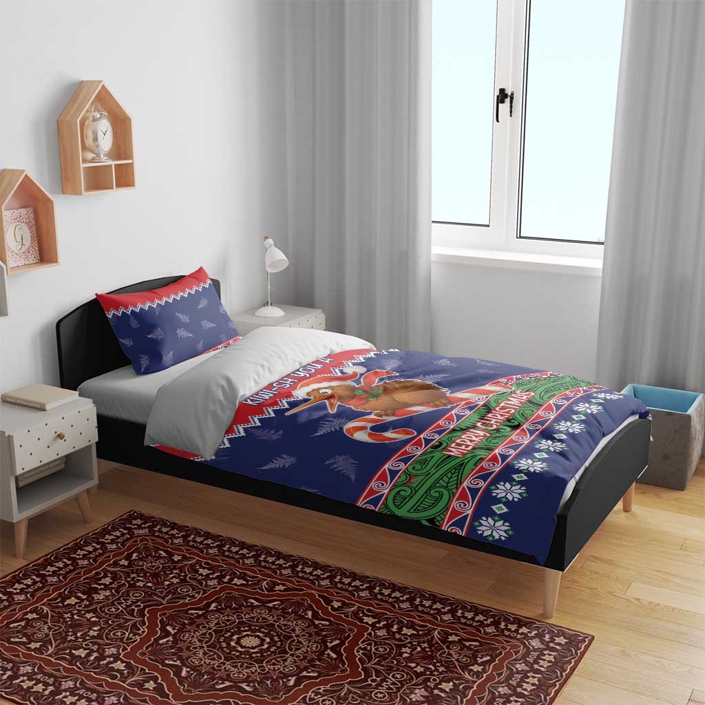 New Zealand Christmas Bedding Set Kiwi-sh You A Merry Christmas - Polynesian Pride