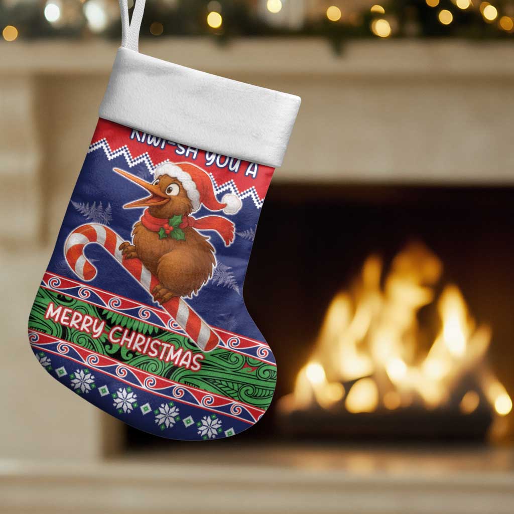 New Zealand Christmas Stocking Kiwi-sh You A Merry Christmas - Polynesian Pride