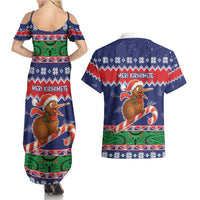New Zealand Christmas Couples Matching Summer Maxi Dress and Hawaiian Shirt Kiwi-sh You A Merry Christmas - Polynesian Pride
