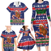 New Zealand Christmas Family Matching Long Sleeve Bodycon Dress and Hawaiian Shirt Kiwi-sh You A Merry Christmas LT05 - Polynesian Pride
