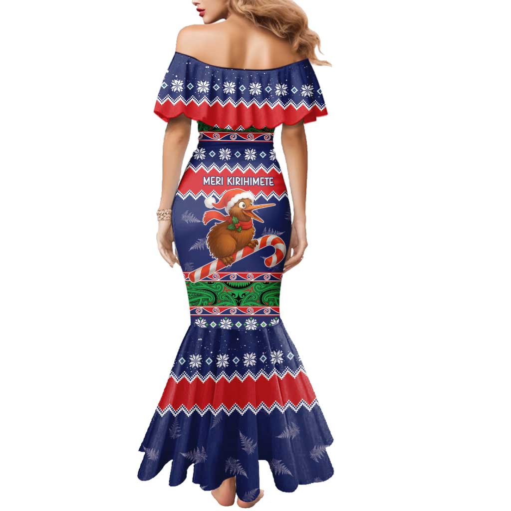 New Zealand Christmas Family Matching Mermaid Dress and Hawaiian Shirt Kiwi-sh You A Merry Christmas LT05 - Polynesian Pride