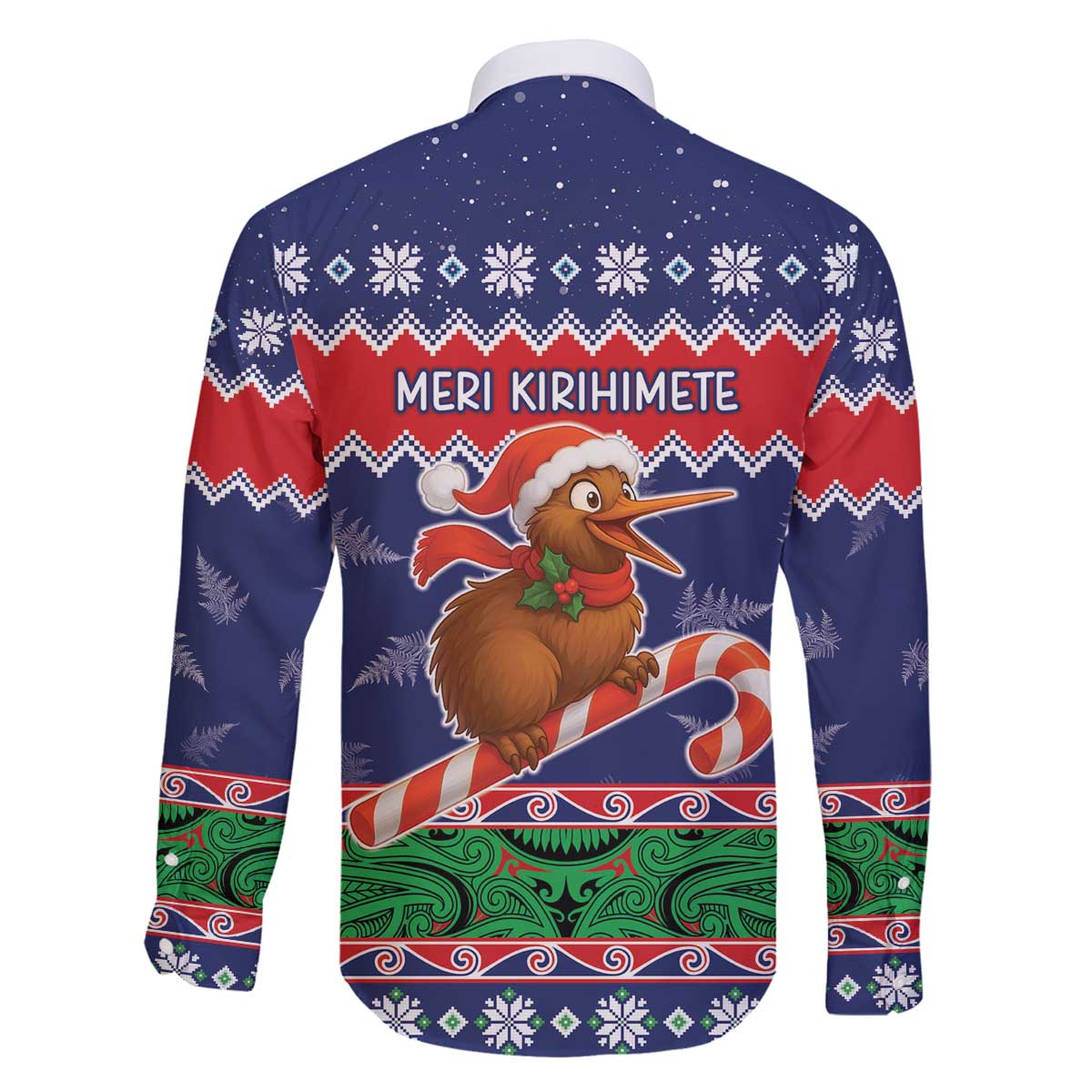 New Zealand Christmas Family Matching Off The Shoulder Long Sleeve Dress and Hawaiian Shirt Kiwi-sh You A Merry Christmas LT05 - Polynesian Pride