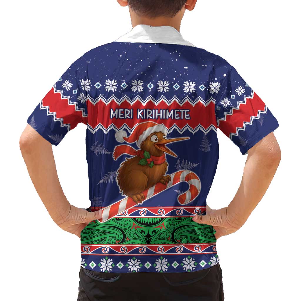 New Zealand Christmas Family Matching Off Shoulder Short Dress and Hawaiian Shirt Kiwi-sh You A Merry Christmas LT05 - Polynesian Pride