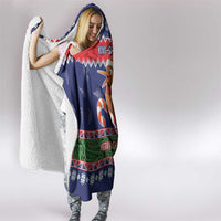 New Zealand Christmas Hooded Blanket Kiwi-sh You A Merry Christmas - Polynesian Pride