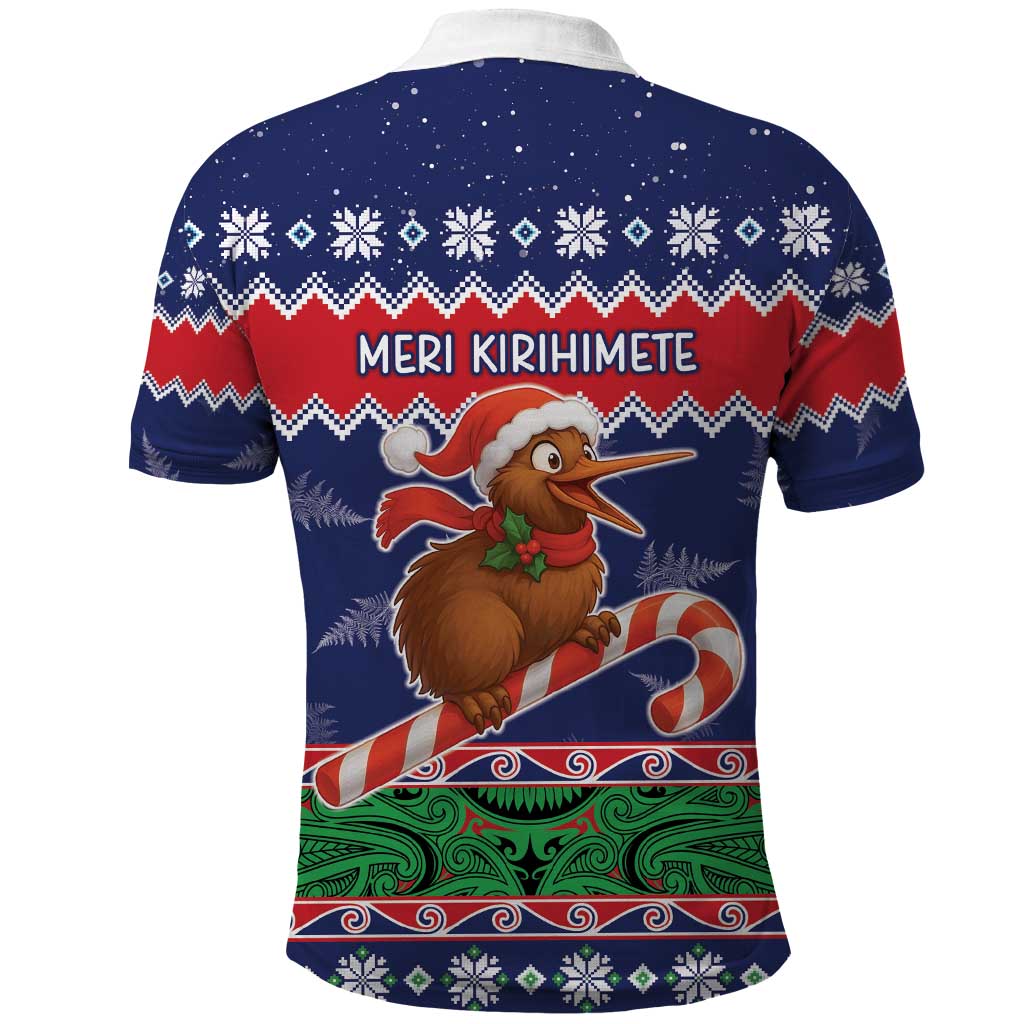 New Zealand Christmas Polo Shirt Kiwi-sh You A Merry Christmas - Polynesian Pride