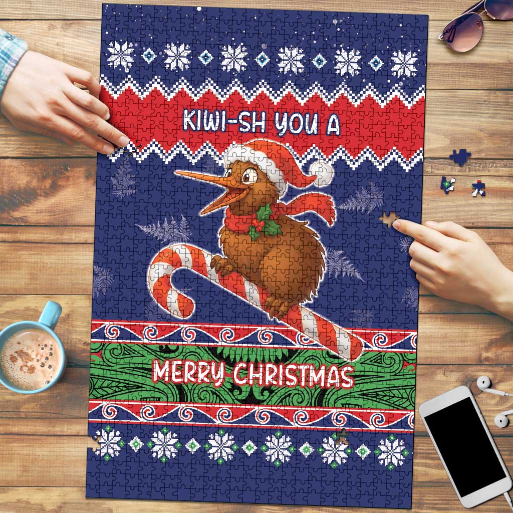 New Zealand Christmas Puzzle Kiwi-sh You A Merry Christmas - Polynesian Pride
