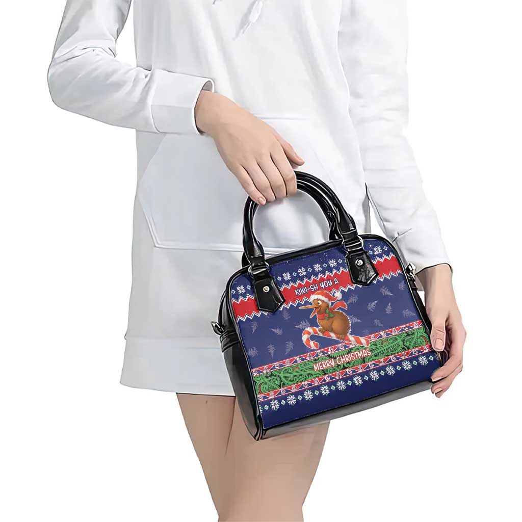 New Zealand Christmas Shoulder Handbag Kiwi-sh You A Merry Christmas - Polynesian Pride