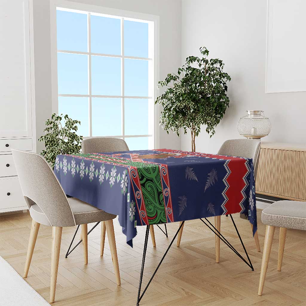 New Zealand Christmas Tablecloth Kiwi-sh You A Merry Christmas - Polynesian Pride