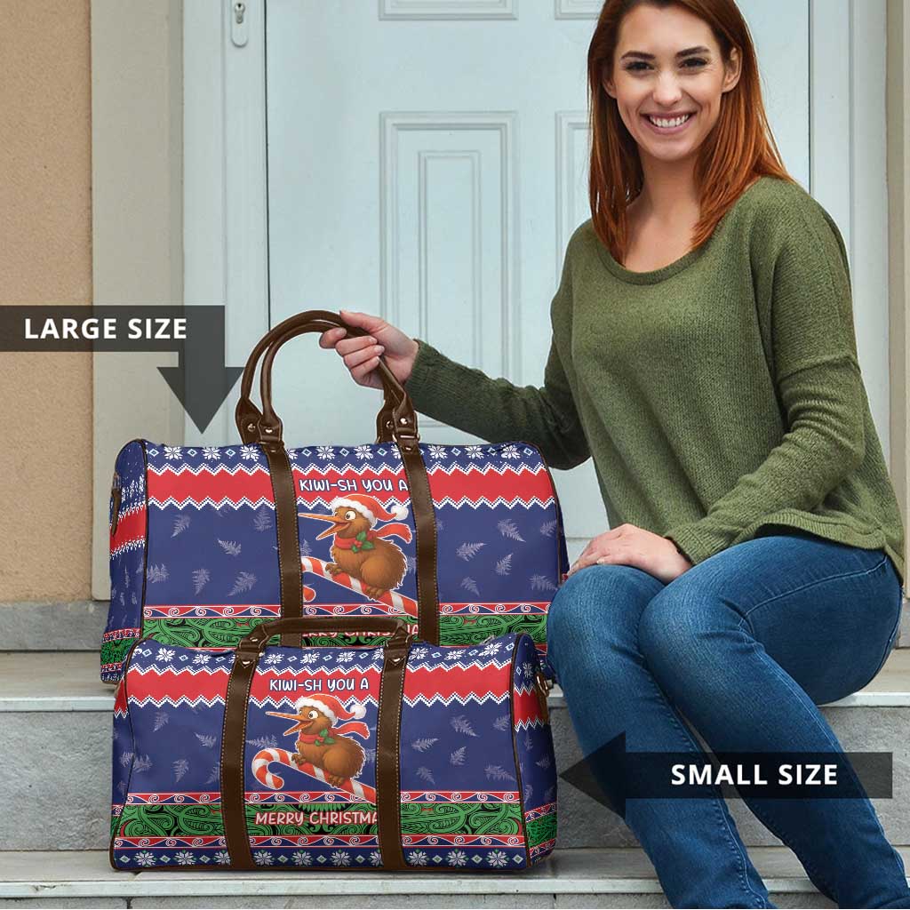 New Zealand Christmas Travel Bag Kiwi-sh You A Merry Christmas - Polynesian Pride
