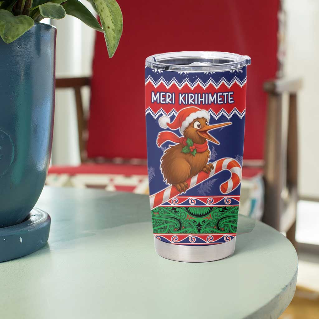 New Zealand Christmas Tumbler Cup Kiwi-sh You A Merry Christmas - Polynesian Pride