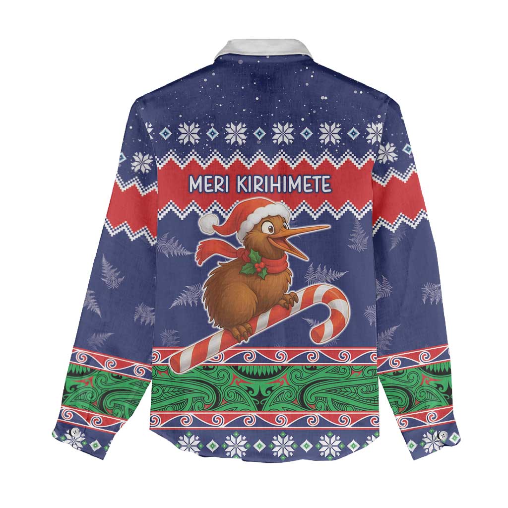 New Zealand Christmas Women Casual Shirt Kiwi-sh You A Merry Christmas LT05 - Polynesian Pride